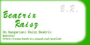 beatrix raisz business card